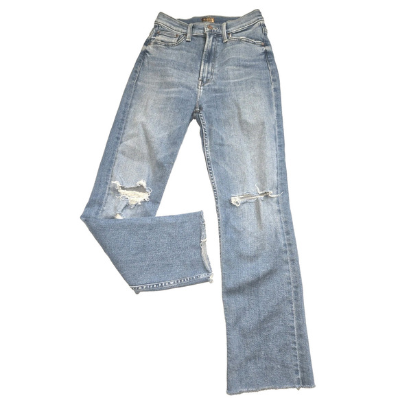 Mother Denim High Waisted Looker Ankle Fray,‎ Party Like A Pirate Size 25 CLEAN - Picture 4 of 15